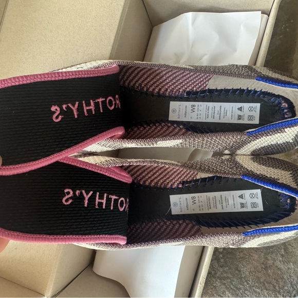 NIB Rothy's The Point Moroccan Rose Pink and Taupe Flats RETIRED - Picture 5 of 9